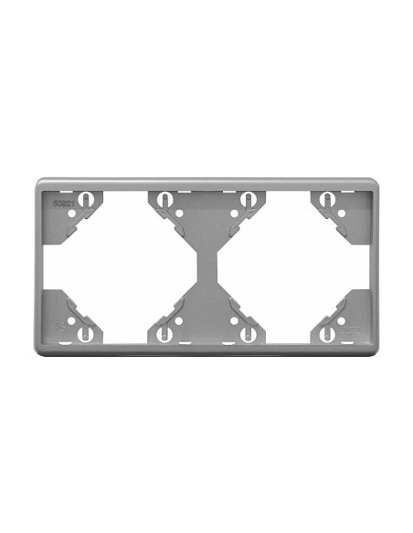 ESPELHO DUPLO HORIZONTAL PRATA 50921TPR - 50921TPR