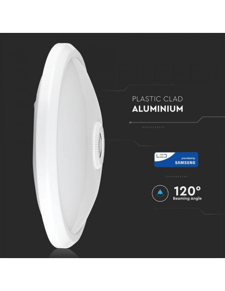 Plafon LED Teto 12W 6000ºK C/ SENSOR IR V-TAC SAMSUNG 809 - 8950809