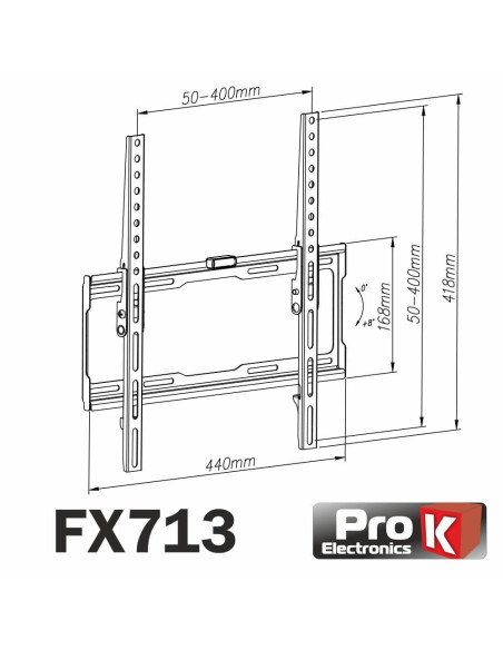 Suporte LCD/LED 32/50" Vesa 400/400 35kg PROK FX713 - 500FX713