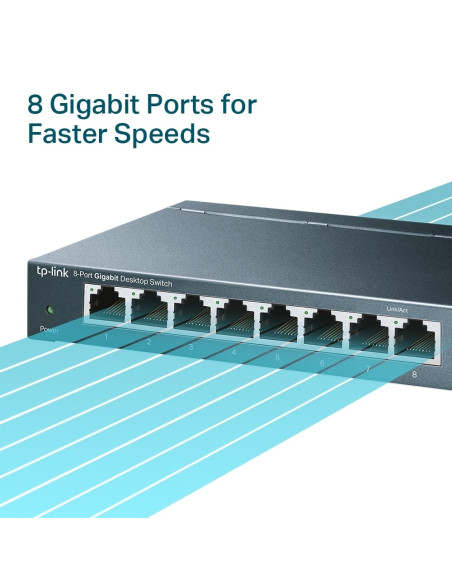TP-LINK 8Port 10/100/1000Mbps Desktop Switch TL-SG108 - 500TL-SG108