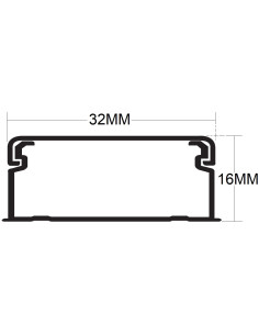 CALHA 32X16 BRANCA 10040CBR - 10040CBR 2