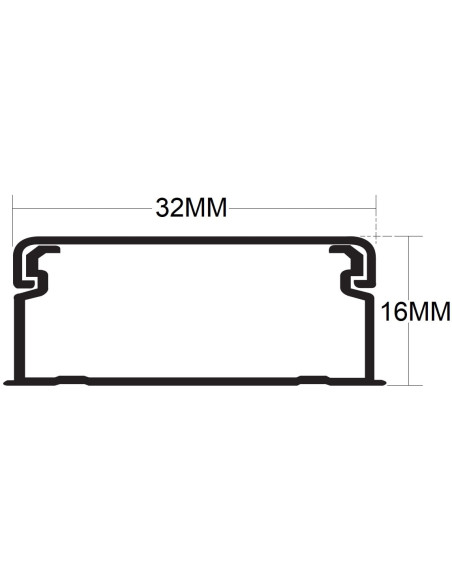 CALHA 32X16 BRANCA 10040CBR - 10040CBR