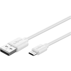 Cabo dados/carregamento USB 2.0A-micro-USB 2.0B 1MT Branco - 500-77527