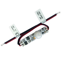 Módulo sensor movimento PIR perfis fita LED 12-24VDC 3A E1-R - 302-2602