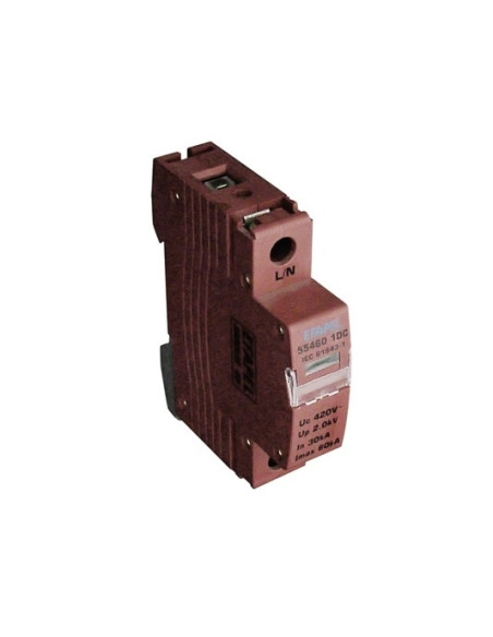 DESCARREGADOR SOBRETENSAO 1P 380 420V~ 60KA 554601DC - 554601DC