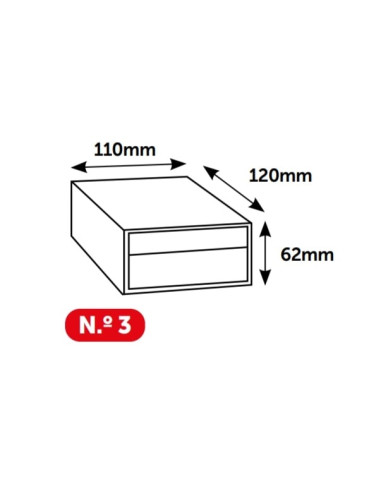Caixa Arrumação n.º 3 SMART BOX 120x110x62mm PECOL - 000011002502