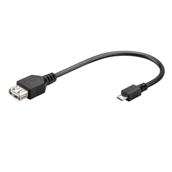 Cabo USB A -> micro-USB OTG 0.15m - 500-95194