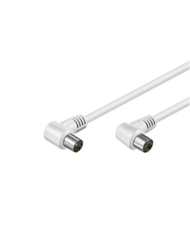 Cabo Antena p/ TV 70dB m/f 90º 1.5m BRANCO - 019-0936