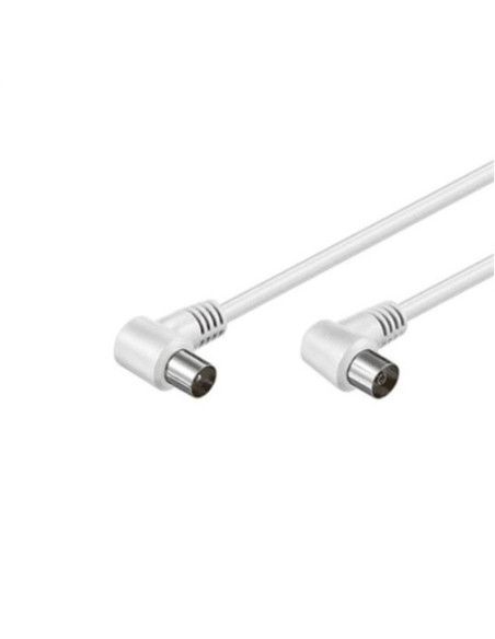 Cabo Antena p/ TV 70dB m/f 90º 1.5m BRANCO - 019-0936