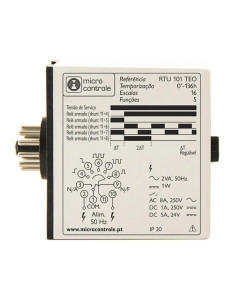 RELÉ TEMPORIZ. UNIV. 230Vac MICRO CONTROLE RTU101TEO230AC - 001RTU101TEO230AC 2
