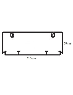 CALHA 110X34 BRANCA 10080RBR - 10080RBR 2