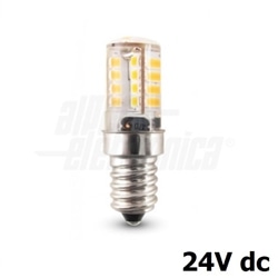 LAMPADA E14 24V 3W [20-30V] 32 LEDS 3000K 220 Lm - JO551/24WW