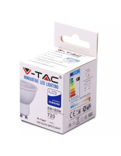 LAMPADA LED GU10 8W 4000K 38º 720lm SAMSUNG V-TAC 876 - 8950876 2