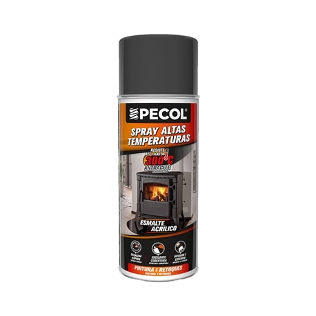 Spray Tinta Altas Temperaturas Antracite PECOL - 001004000003