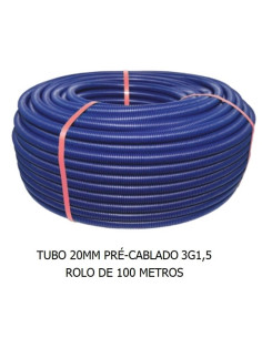 TUBO ANELADO 20MM PRÉ-CABLADO 3G1,5 [Rolos 100MT] - TA203G1,5TP 2