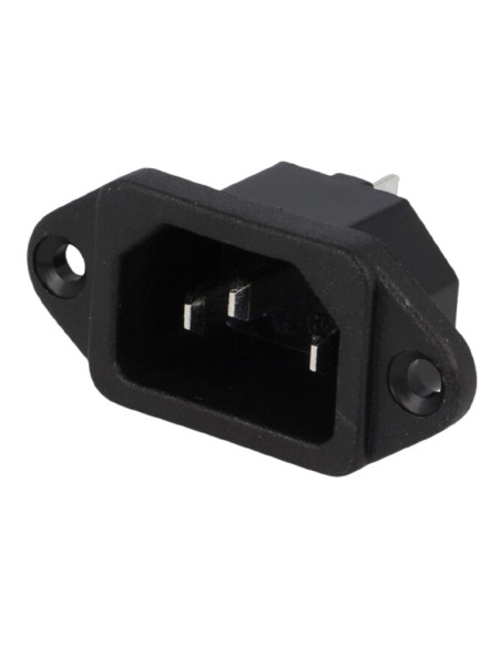 FICHA IEC C13 MACHO PAINEL 250VAC IEC 60320 CS-001 - 500CS-001