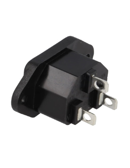FICHA IEC C13 MACHO PAINEL 250VAC IEC 60320 CS-001 - 500CS-001