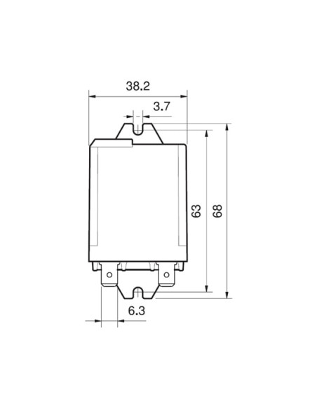 RELÉ DE POTENCIA F6,3 16A 230VAC 2-INV FINDER 62.82.8.230.09 - 628282300009