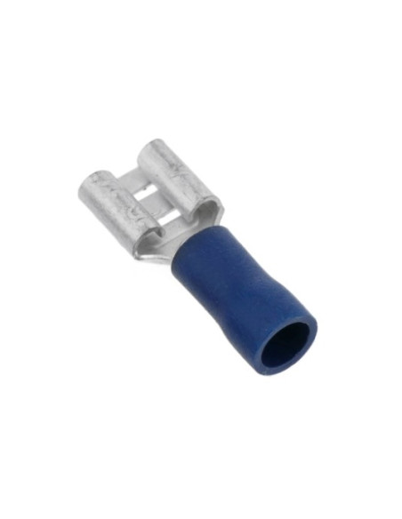 TERMINAL FAST-ON FEMEA ISOLADO p/ Fio 2,5mm2 x 6,3 - RSPF6.3-2.5