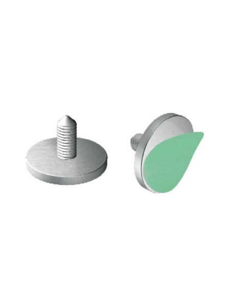 BASE P/ BATENTE INOX ROSCA Ø25MM M6 JNF IN.13.BS.25 - IN.13.BS.25