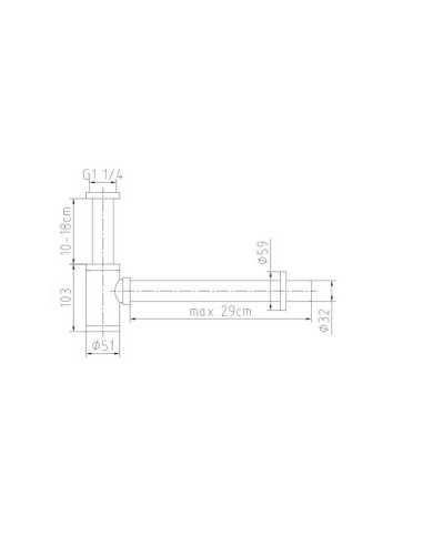 SIFAO DE GARRAFA CROMADO 131E - 131E