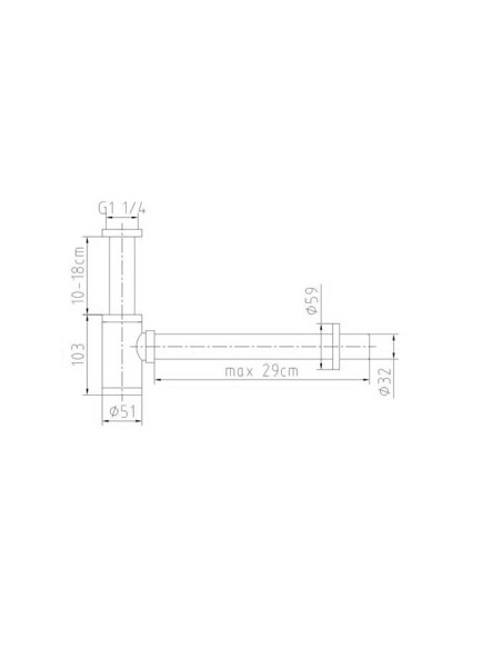 SIFAO DE GARRAFA CROMADO 131E - 131E