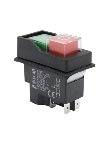 INTERRUPTOR DE PAINEL 16A 250Vac E-SWITCH KJD17-21413-112 - KJD17-21413-112