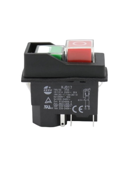 INTERRUPTOR DE PAINEL 16A 250Vac E-SWITCH KJD17-22413-112 - KJD17-22413-112