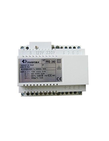TRANSFORMADOR 230V para 8Vdc / 13Vac 18VA FARFISA PRS240 - FARPRS240