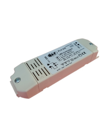 DRIVER P/ LED PLK205 12W 500mA 24V IP20 QLT A40PLK20500B - A40PLK20500B
