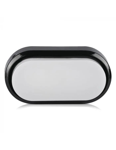 APLIQUE LED OVAL 8W 3000K PRETO IP54 V-TAC 1308 - 8951308