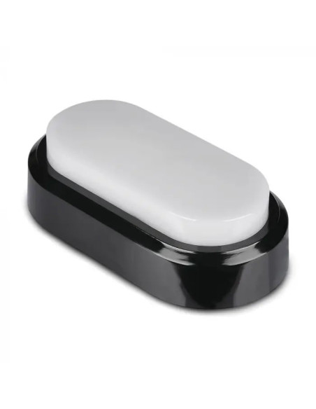 APLIQUE LED OVAL 8W 3000K PRETO IP54 V-TAC 1308 - 8951308
