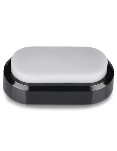 APLIQUE LED OVAL 8W 3000K PRETO IP54 V-TAC 1308 - 8951308