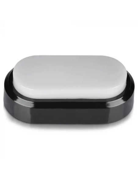 APLIQUE LED OVAL 8W 3000K PRETO IP54 V-TAC 1308 - 8951308