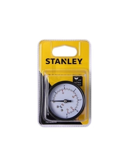 MANÓMETRO P/ COMPRESSOR 1/4" Ø40mm 12 bar STANLEY 152176XSTN - 152176XSTN