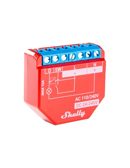 Shelly 1PM Plus Módulo Interruptor Smart Wi-Fi 3800235265017 - SHELLY1PMPLUS