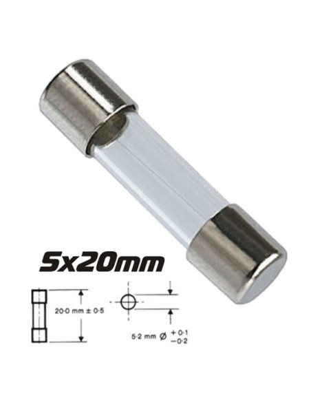 FUSIVEL VIDRO 5X20 FUSÃO RÁPIDA 0,2A - 34500000200