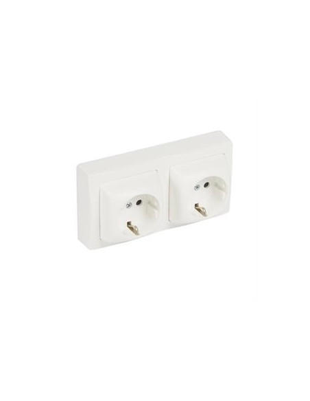 OTEO 2 X 2P+T SCHUKO OBTURADOR 086077 - 086077