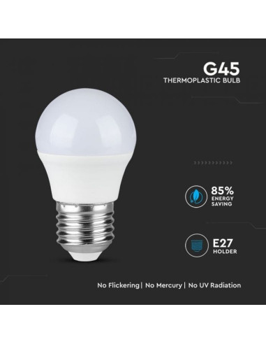 LAMPADA LED P45 E27 4.5W 4000K 470Lm HL V-TAC 262 - 8950262