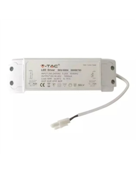 Driver não regulável p/ Painel LED 40W V-TAC 11352 - 89511352