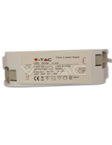 Driver não regulável p/ Painel LED 40W V-TAC 11352 - 89511352