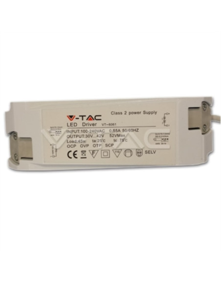 Driver não regulável p/ Painel LED 40W V-TAC 11352 - 89511352