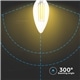 LAMPADA CHAMA LED 6W E14 600Lm Fil. 2700K E14 V-TAC 217423 - 895217423