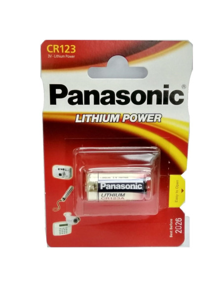 PILHA LÍTIO CR123A 3.0V 1550mAh 5410853017097 PANASONIC - 5410853017097