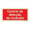 PLACA SINALUX "CENTRAL DETECÇÃO INCENDIO" P0791 200X100 - P0791F20101FTPT