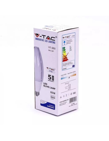 LAMPADA LED E40 60W 4000K SAMSUNG V-TAC 21187 #2 - 89521187