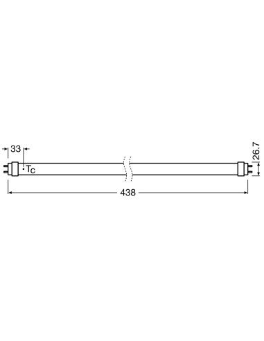 LAMPADA LEDTUBE T8 EM PRO 438MM 5.1W 830 LEDVANCE 037337 #1 - OSR037337