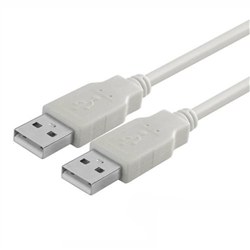CABO USB-A 2.0 MACHO / USB-A MACHO 3M BRANCO - 500CUSB203/3W