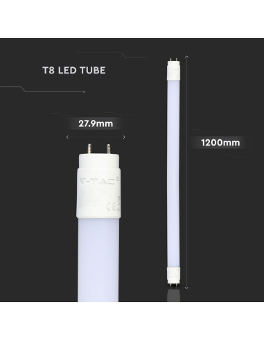 LAMPADA LED T8 18W 4000K 1200mm 1850Lm V-TAC 216273 #1 - 895216273