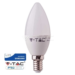 LAMPADA LED CHAMA E14 4.5W 470Lm 3000K SAMSUNG V-TAC 21171 - 89521171